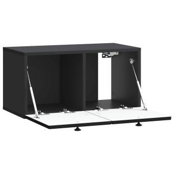 Wandmontierter TV-Schrank Schwarz 59,5 x 31 x 30 cm