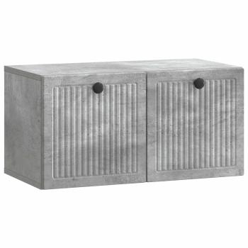 Wandmontierter TV-Schrank Betongrau 59,5 x 31 x 30 cm