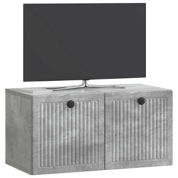 Wandmontierter TV-Schrank Betongrau 59,5 x 31 x 30 cm