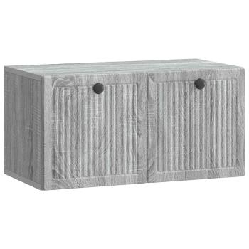 Wandmontierter TV-Schrank Graues Sonoma 59,5 x 31 x 30 cm