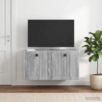 Wandmontierter TV-Schrank Graues Sonoma 59,5 x 31 x 30 cm