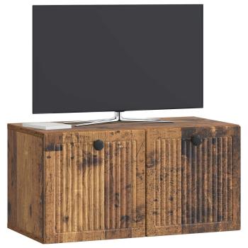 Wandmontierter TV-Schrank Altholz 59,5 x 31 x 30 cm