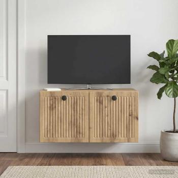 ARDEBO.de - Wandmontierter TV-Schrank 59,5 x 31 x 30 cm Artisan-Eiche