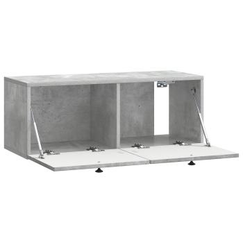 Wandmontierter TV-Schrank Betongrau 78,5 x 31 x 30 cm