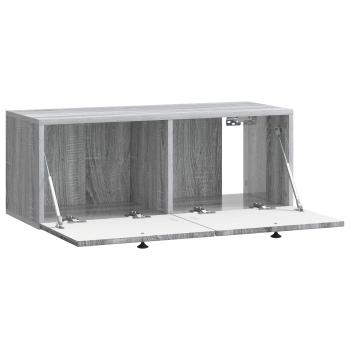 Wandmontierter TV-Schrank Graues Sonoma 78,5 x 31 x 30 cm