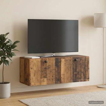ARDEBO.de - Wandmontierter TV-Schrank Altholz 78,5 x 31 x 30 cm