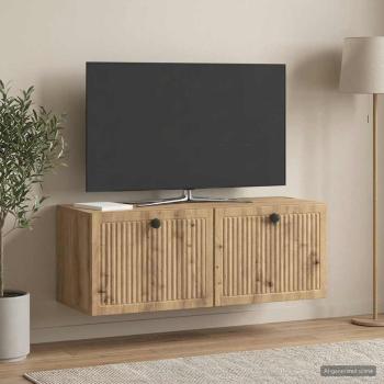 ARDEBO.de - Wandmontierter TV-Schrank 78,5 x 31 x 30 cm Artisan-Eiche