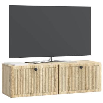 Wandmontierter TV-Schrank Sonoma-Eiche 98 x 31 x 30 cm