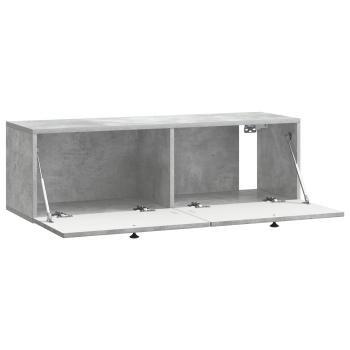 Wandmontierter TV-Schrank Betongrau 98 x 31 x 30 cm