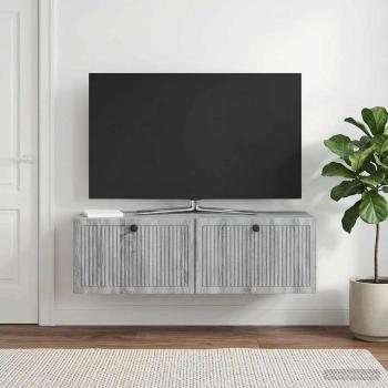 ARDEBO.de - Wandmontierter TV-Schrank Graues Sonoma 98 x 31 x 30 cm