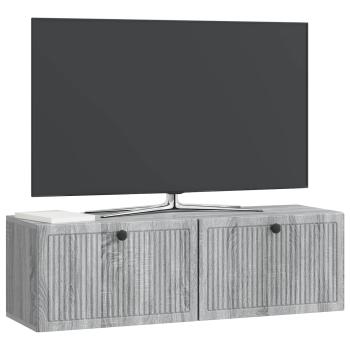 Wandmontierter TV-Schrank Graues Sonoma 98 x 31 x 30 cm