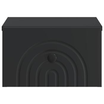 Wandmontierter Nachttisch Schwarz 33 x 34,5 x 20 cm