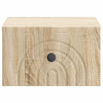 Wandmontierter Nachttisch Sonoma-Eiche 33 x 34,5 x 20 cm