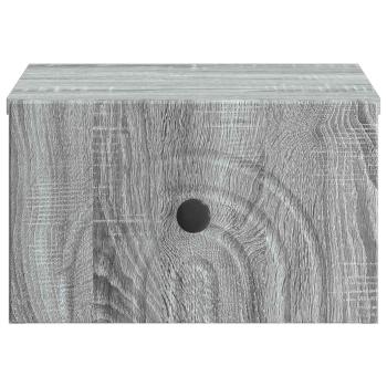 Wandmontierter Nachttisch Graues Sonoma 33 x 34,5 x 20 cm