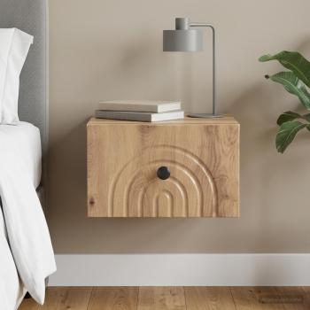 ARDEBO.de - Wandmontierter Nachttisch Artisan-Eiche 33 x 34,5 x 20 cm