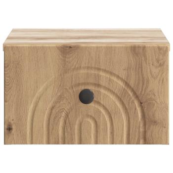 Wandmontierter Nachttisch Artisan-Eiche 33 x 34,5 x 20 cm