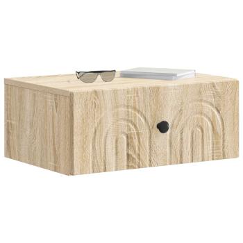 Wandmontierter Nachttisch Sonoma-Eiche 49 x 34,5 x 20 cm