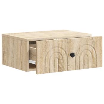 Wandmontierter Nachttisch Sonoma-Eiche 49 x 34,5 x 20 cm