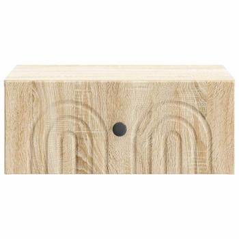Wandmontierter Nachttisch Sonoma-Eiche 49 x 34,5 x 20 cm