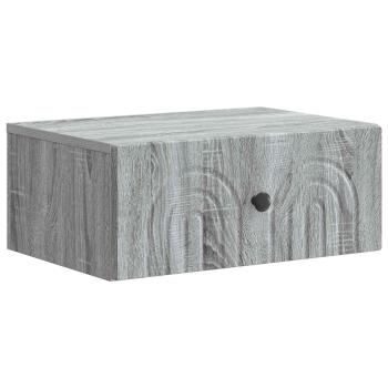 Wandmontierter Nachttisch Sonoma-Grau 49 x 34,5 x 20 cm