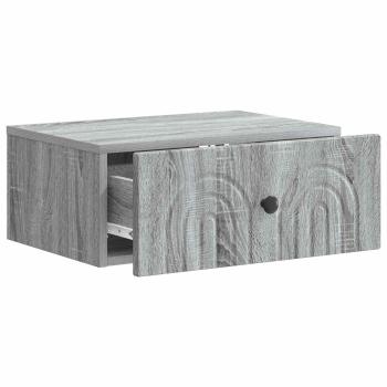 Wandmontierter Nachttisch Sonoma-Grau 49 x 34,5 x 20 cm
