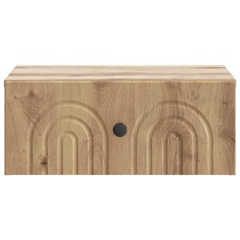 Wandmontierter Nachttisch Artisan-Eiche 49 x 34,5 x 20 cm