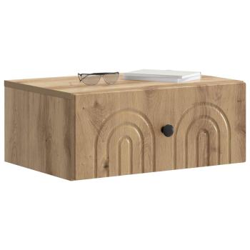 Wandmontierter Nachttisch 2 stk. Artisan-Eiche