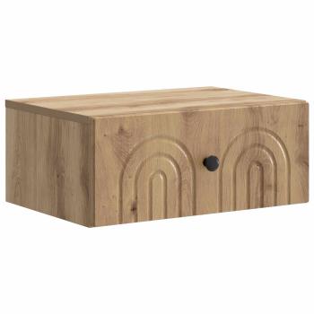 Wandmontierter Nachttisch 2 stk. Artisan-Eiche