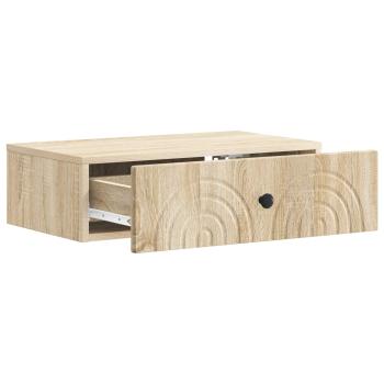 Wandmontierter Beistelltisch 59 x 34,5 x 17 cm Holzwerkstoff