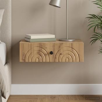ARDEBO.de - Wandmontierter Beistelltisch 59 x 34,5 x 17 cm Holzwerkstoff