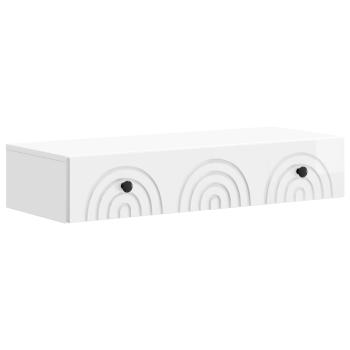 Wandmontierter Beistelltisch 87,5 x 34,5 x 17 cm Holzwerkstoff