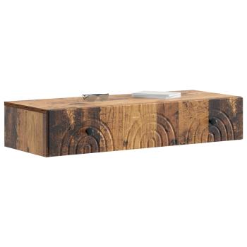 Wandmontierter Beistelltisch 87,5 x 34,5 x 17 cm Holzwerkstoff