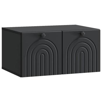 Wandmontierter TV-Schrank Schwarz 59,5 x 41 x 30 cm