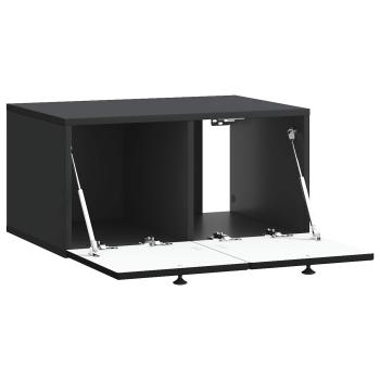 Wandmontierter TV-Schrank Schwarz 59,5 x 41 x 30 cm