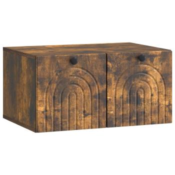 Wandmontierter TV-Schrank Geräucherte Eiche 59,5 x 41 x 30 cm