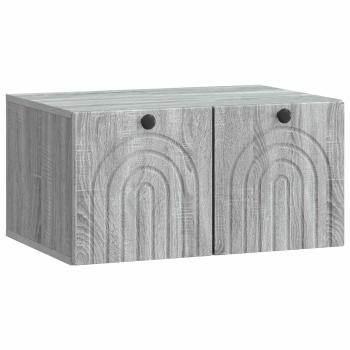 Wandmontierter TV-Schrank Graues Sonoma 59,5 x 41 x 30 cm