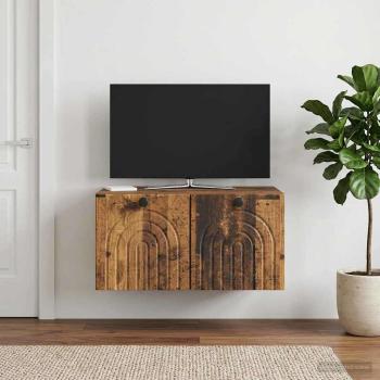 ARDEBO.de - Wandmontierter TV-Schrank Altholz 59,5 x 41 x 30 cm