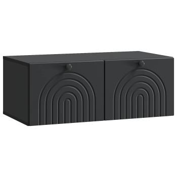 Wandmontierter TV-Schrank Schwarz 78,5 x 41 x 30 cm