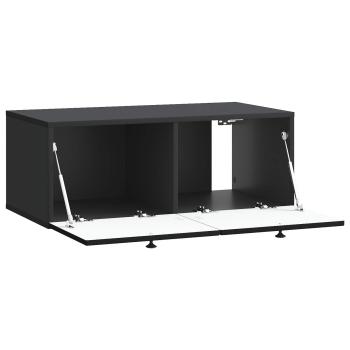 Wandmontierter TV-Schrank Schwarz 78,5 x 41 x 30 cm