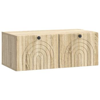 Wandmontierter TV-Schrank Sonoma-Eiche 78,5 x 41 x 30 cm