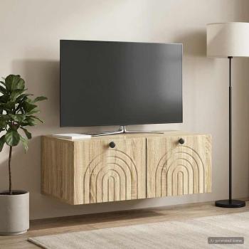 Wandmontierter TV-Schrank Sonoma-Eiche 78,5 x 41 x 30 cm