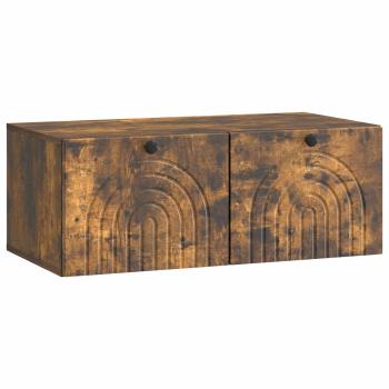 Wandmontierter TV-Schrank Geräucherte Eiche 78,5 x 41 x 30 cm