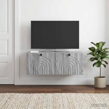 ARDEBO.de - Wandmontierter TV-Schrank Graues Sonoma 78,5 x 41 x 30 cm