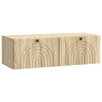Wandmontierter TV-Schrank Sonoma-Eiche 98 x 41 x 30 cm