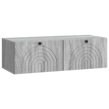 Wandmontierter TV-Schrank Graues Sonoma 99 x 41 x 30 cm