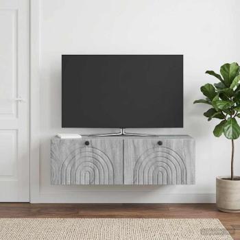 Wandmontierter TV-Schrank Graues Sonoma 99 x 41 x 30 cm