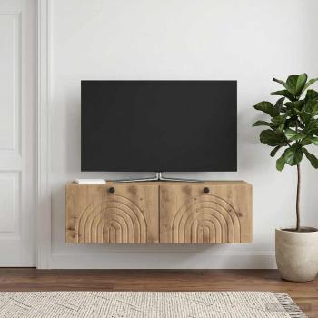 ARDEBO.de - Wandmontierter TV-Schrank 99 x 41 x 30 cm Artisan-Eiche