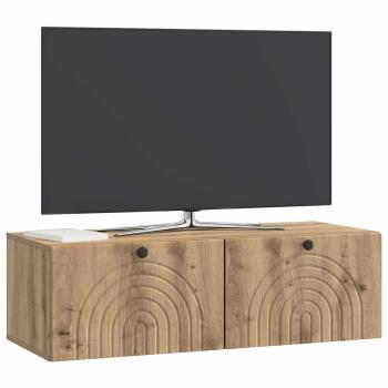 Wandmontierter TV-Schrank 99 x 41 x 30 cm Artisan-Eiche