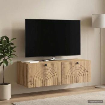 Wandmontierter TV-Schrank 99 x 41 x 30 cm Artisan-Eiche