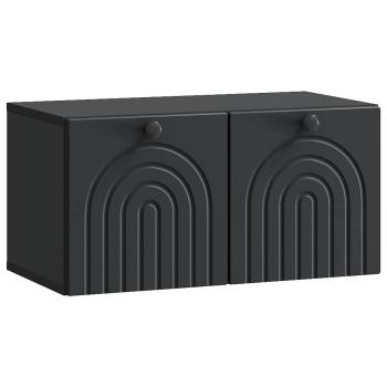 Wandmontierter TV-Schrank Schwarz 59,5 x 31 x 30 cm
